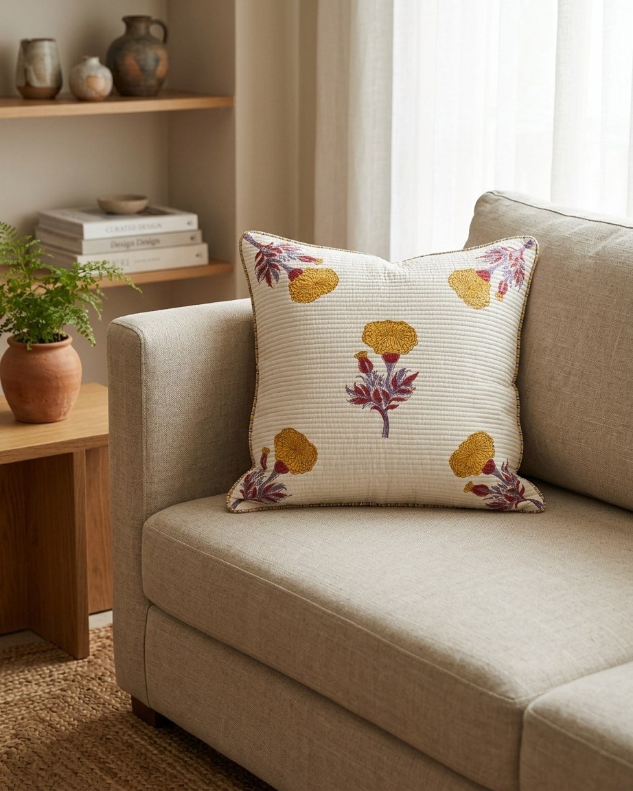 Quilted Cushion Cover