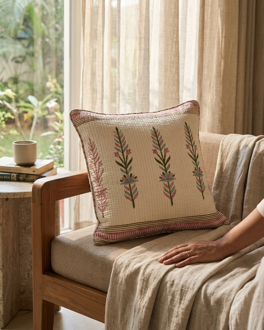 Quilted Cushion Cover