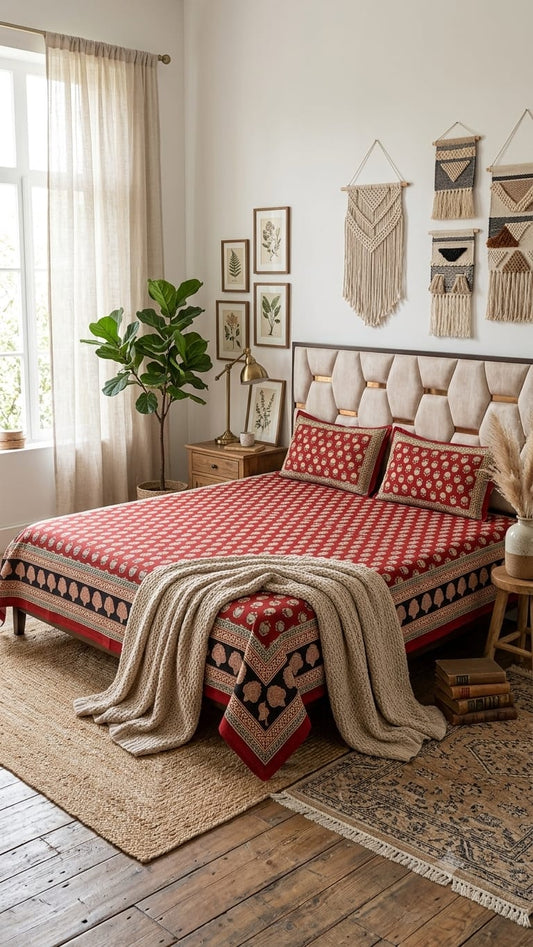 Heritage Bagru Bedsheets - Natural Dye Edition