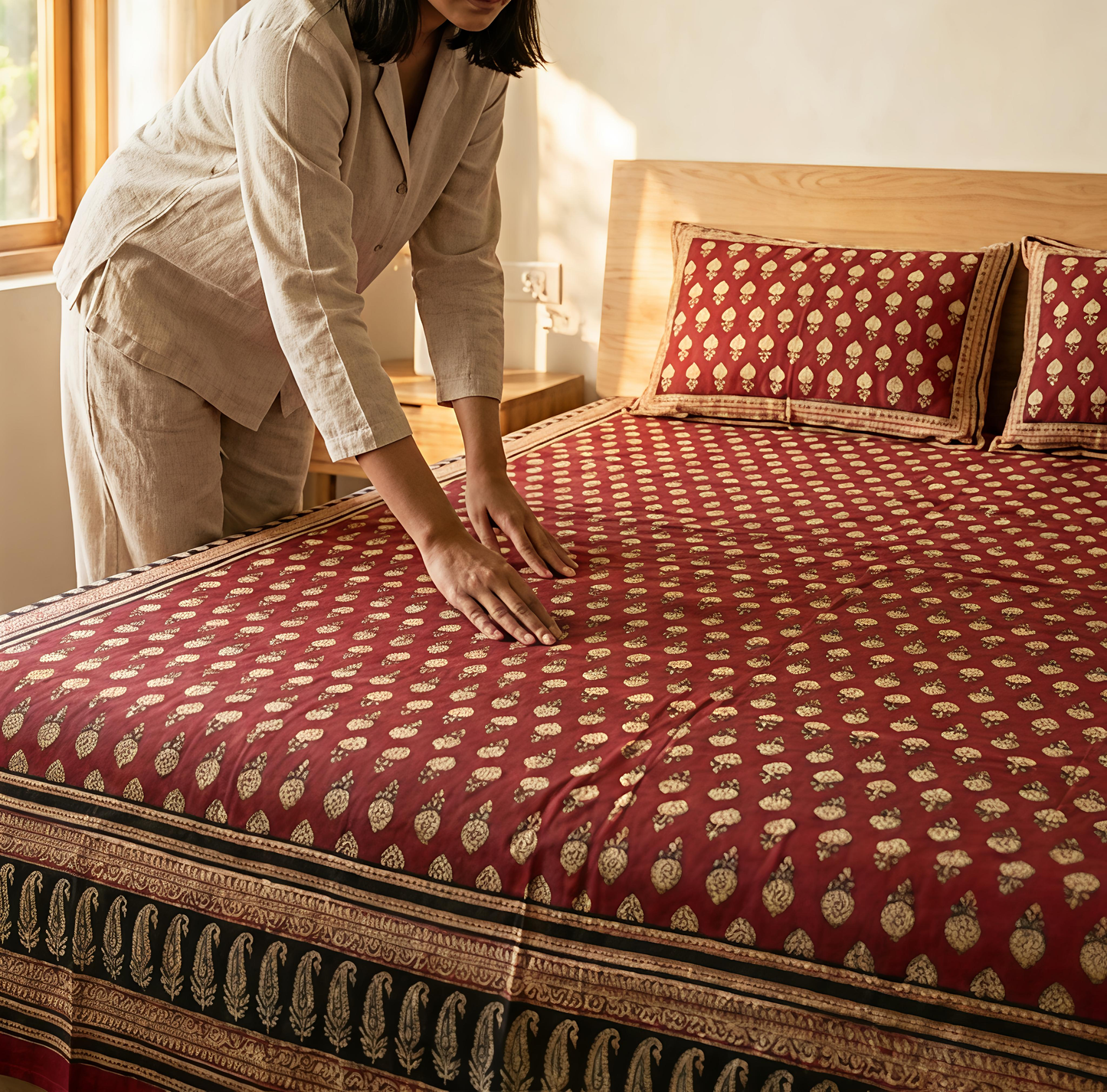 Heritage Bagru Bedsheets - Natural Dye Edition