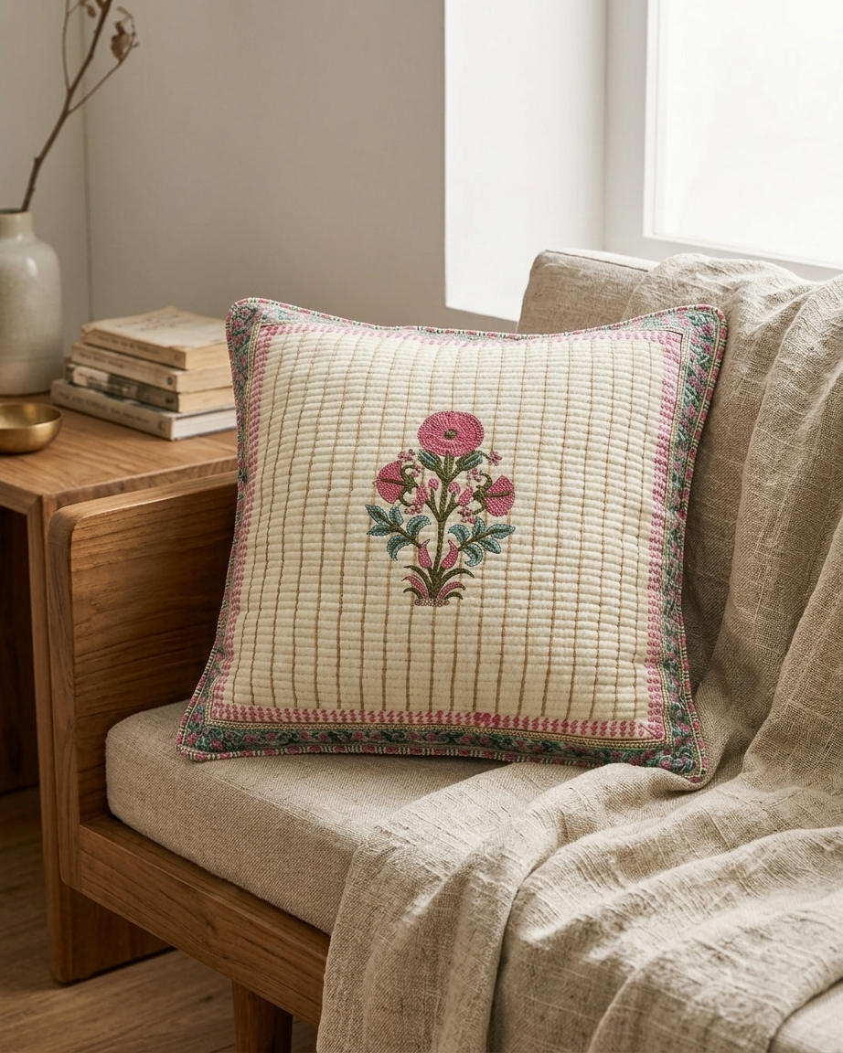 Quilted Cushion Cover