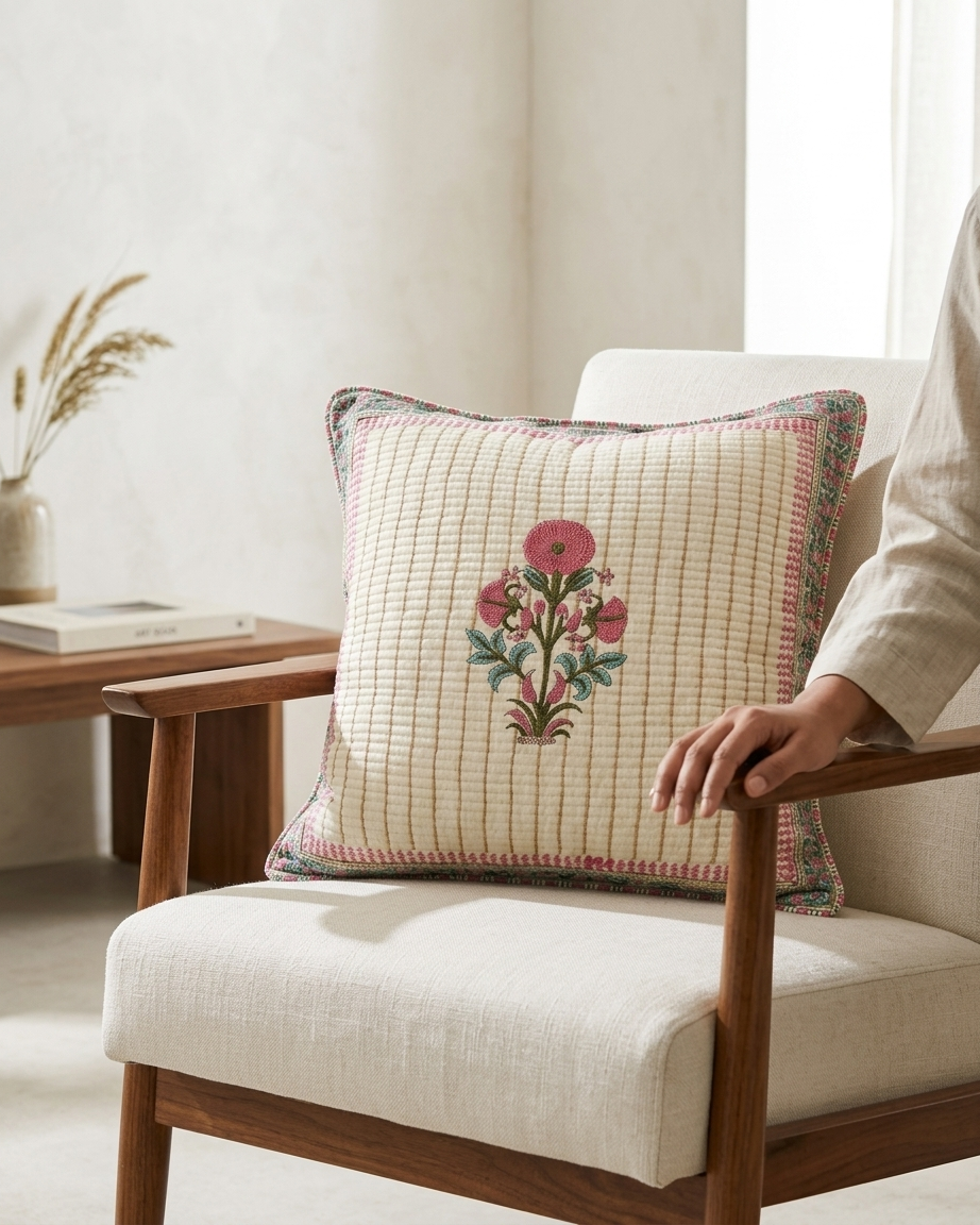 Quilted Cushion Cover