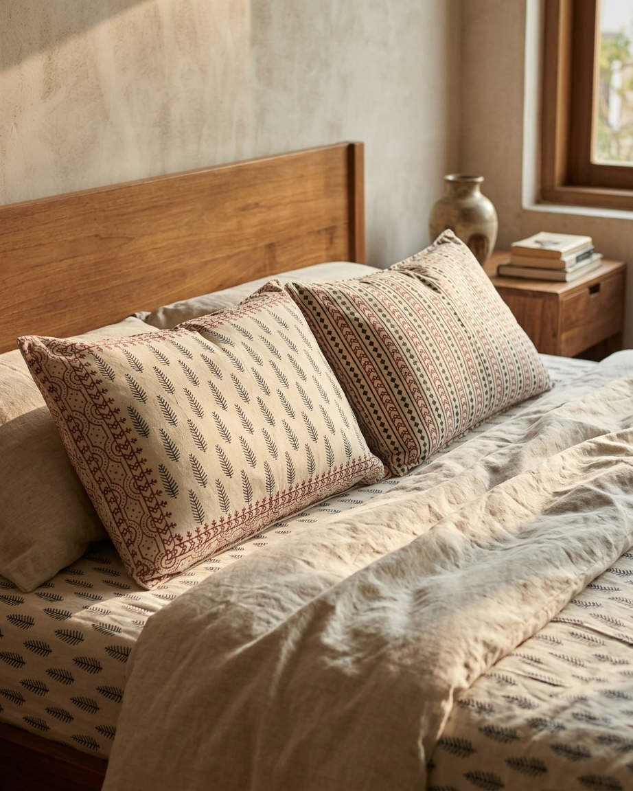Heritage Bagru Bedsheets - Natural Dye Edition